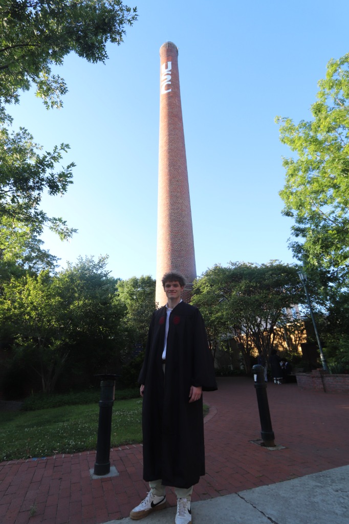 Ben at USC landmark