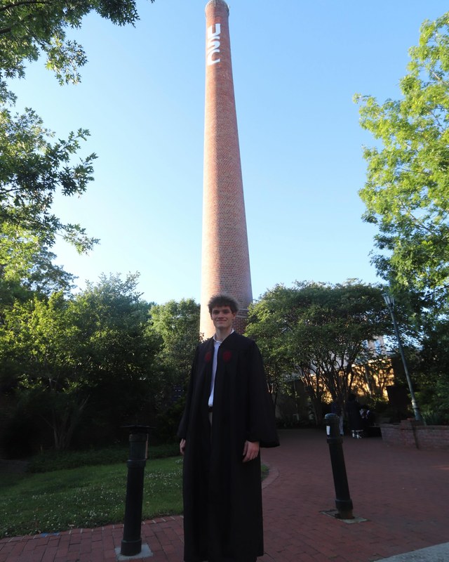 Ben on graduation day at the University of South Carolina