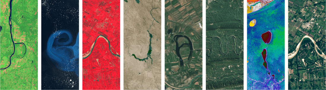 BENJAMIN spelled in satellite imagery